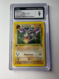 HOLO Aerodactyl Prerelease 1/62 1st Edition Pokemon Fossil CGC 9 Stamped