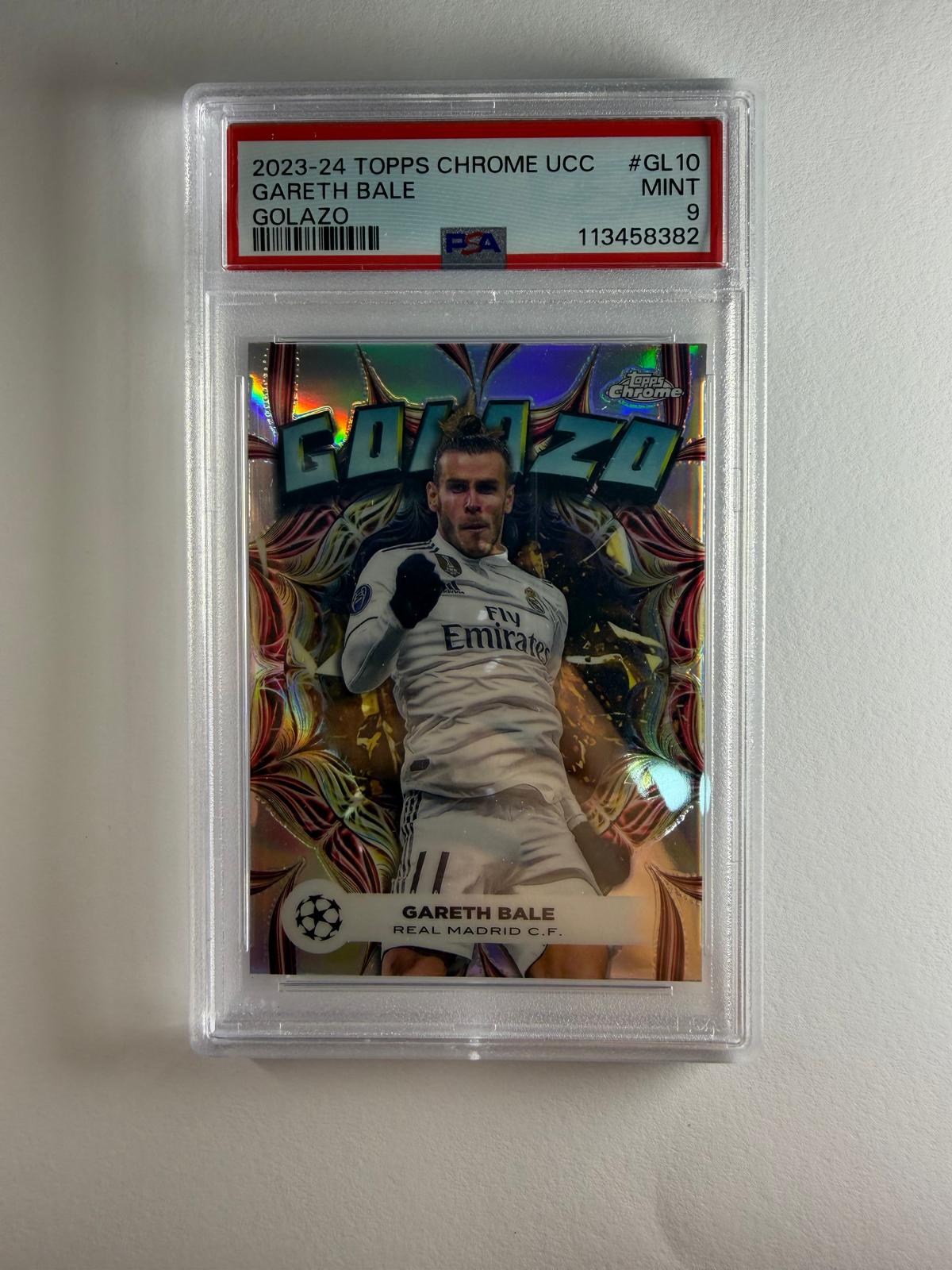 2023-24 Topps Chrome UCC Gareth Bale Golazo Silver Insert