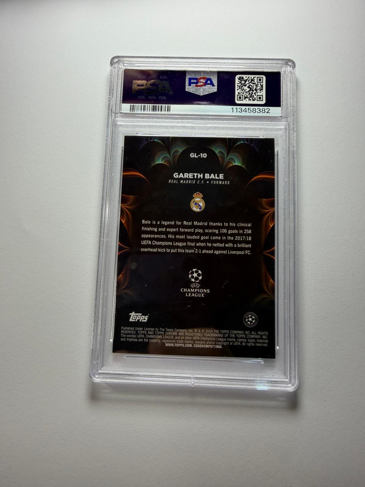2023-24 Topps Chrome UCC Gareth Bale Golazo Silver Insert
